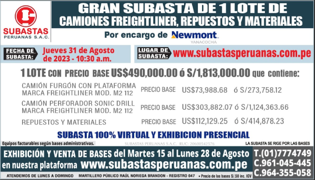 SUBASTA YANACOCHA 31.AGO 2023